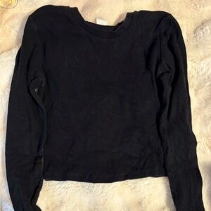 Aritzia Black Long Sleeve Top